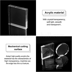 3Pcs 3 Style Transparent Acrylic Display Bases&nbsp;AJEW-FG0001-52