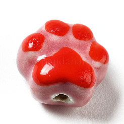 Handmade Printed Porcelain Beads&nbsp;X1-PORC-F005-02D