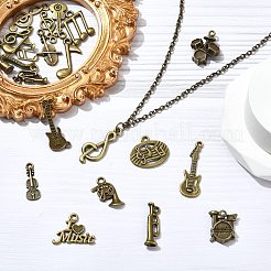 100 Pcs 20 Styles Tibetan Style Alloy Pendants&nbsp;FIND-CJ0003-88