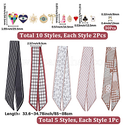DIY Silk Scarf Necklace Making Kits&nbsp;DIY-BM0002-54