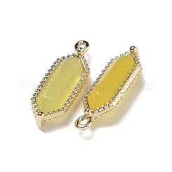 Natural Korean Jade Faceted Double Terminal Pointed Pendants&nbsp;G-G181-05G-03