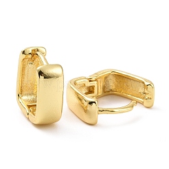 Brass Chunky Square Hoop Earrings for Women&nbsp;EJEW-A072-24LG