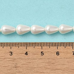 Electroplate Shell Pearl Beads Strands&nbsp;BSHE-G010-6x9mm-01A