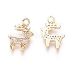 Brass Charms&nbsp;ZIRC-L087-017G