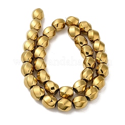 Electroplated Non-Magnetic Synthetic Hematite Beads Strands&nbsp;G-P518-05