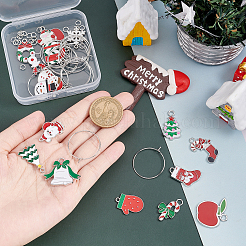 DIY Christmas Wine Glass Charm Making Kits&nbsp;DIY-SC0018-89
