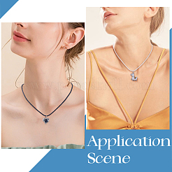 50Pcs 2 Colors Waxed Imitation Leather Cord Necklace Makings&nbsp;MAK-SP0001-05