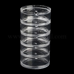 (Defective Closeout Sale: Scratched) Round Plastic Bead Containers&nbsp;LS-CON-XCP0002-39