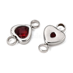 304 Stainless Steel Rhinestone Connector Charms&nbsp;RB-CBA3E99-01P