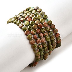 Natural Unakite Beads Strands&nbsp;G-C179-A4mm-05