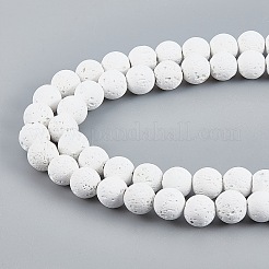 Synthetic Lava Rock Beads Strands&nbsp;X-G-S247-8mm-08-1