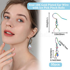 50Pcs 304 Stainless Steel Hooks&nbsp;STAS-BBC0001-49M