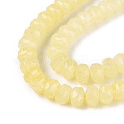 Imitation Jade Crackle Glass Beads Strands&nbsp;GLAA-N068-01A-A06