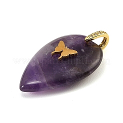 Natural Amethyst Pendants&nbsp;G-G470-02G-06