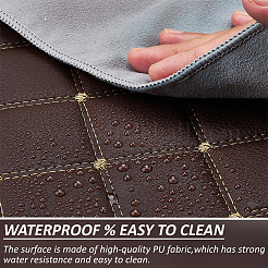 PVC Leather & Cotton & Polyester Fabric&nbsp;DIY-WH0671-191B