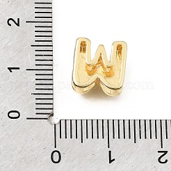 Brass Micro Pave Clear Cubic Zirconia Initial Spacer Bars&nbsp;KK-E802-34G-W
