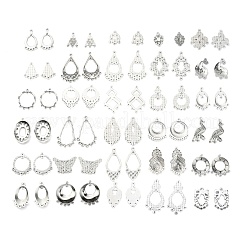 Tibetan Style Alloy Chandelier Component Links & Connector Rhinestone Settings&nbsp;FIND-WH0110-041