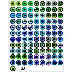 Printed Transparent Glass Cabochons&nbsp;GL-CBAA22A-16