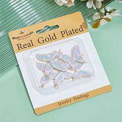 6Pcs Rack Plating Brass Enamel Pendants&nbsp;KK-BBC0017-67