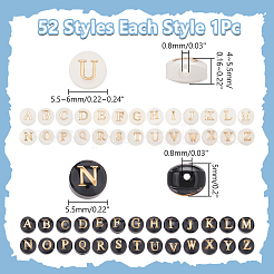 2 Sets 52Pcs 2 Colors Glass Imitation Shell Beads&nbsp;SHEL-WR0001-12