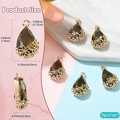 Transparent Glass Pendants&nbsp;GLAA-FZ0001-02F