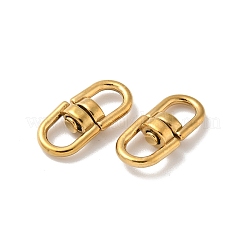 304 Stainless Steel Double Eye Swivel Clasps&nbsp;STAS-L300-011A-G