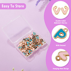 78Pcs 26 Styles Alloy Enamel Charms&nbsp;ENAM-TA0003-52