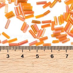 Glass Round Bugle Beads&nbsp;SEED-XCP0001-47D