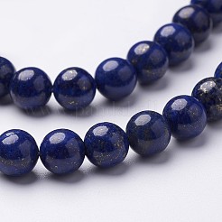 Dyed Grade A Natural Lapis Lazuli Beads Strands&nbsp;GSR8mmC123