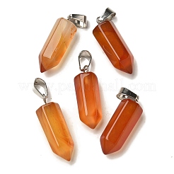 Natural Red Agate(Dyed & Heated) Pendants&nbsp;G-Z067-07P-16