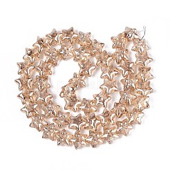Electroplate Glass Beads Strands&nbsp;EGLA-N020-01F