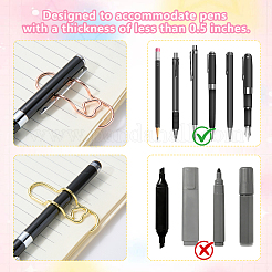 15Pcs 3 Colors Carbon Steel Pen Clips for Notebook Scrapbook&nbsp;FIND-SZ0019-91