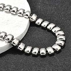 304 Stainless Steel Rectangle Link Chain Neklaces for Women&nbsp;NJEW-R024-01P