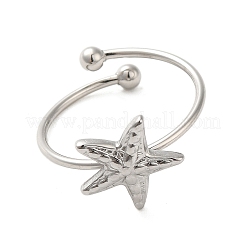 Non-Tarnish 304 Stainless Steel Open Cuff Ring&nbsp;RJEW-M167-08A-P