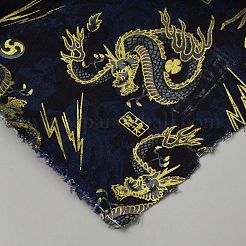 Dragon Pattern Cotton Fabric&nbsp;AJEW-WH0481-274B