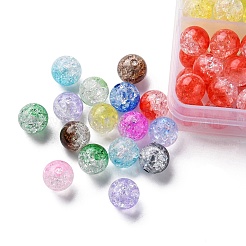 216Pcs 12 Colors Transparent Crackle Acrylic Beads&nbsp;CACR-YW0001-05