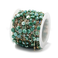 Ion Plating(IP) 304 Stainless Steel Handmade Beaded Chain&nbsp;CHS-K019-03G-06
