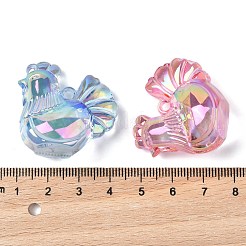 Electroplate Transparent Acrylic Pendants&nbsp;OACR-I014-30