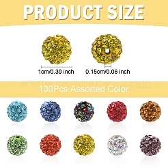 Pave Disco Ball Beads&nbsp;RB-YW0001-16A