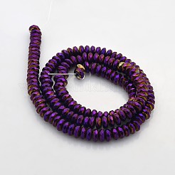 Electroplate Non-magnetic Synthetic Hematite Beads Strands&nbsp;G-J208C-06