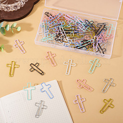 80Pcs 8 Styles Iron & Plastic Paper Clips&nbsp;AJEW-TA0002-97