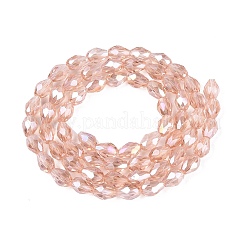 Transparent Electroplate Glass Beads Strands&nbsp;LS-EGLA-N013-T4mm-B29