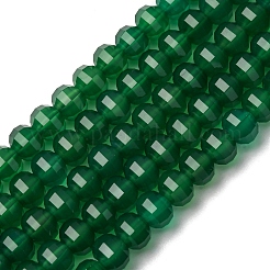 Natural Green Onyx Agate Beads Strands&nbsp;G-P587-D16-03