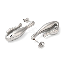 Non-Tarnish 304 Stainless Steel Stud Earrings&nbsp;EJEW-K244-24P