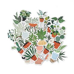 44Pcs 44 Styles Plant Theme Paper Stickers Sets&nbsp;STIC-P004-08