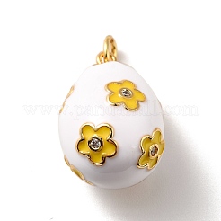 Rack Plating Brass Micro Pave Cubic Zirconia Pendants&nbsp;KK-M230-16G