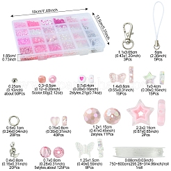 DIY Glass & Acrylic Beads Mobile Phone Strap Making Kits&nbsp;DIY-FS0007-86