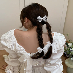4Pcs 2 Colors 2 Yards Polyester Floral Lace Trims&nbsp;OCOR-LP0001-95