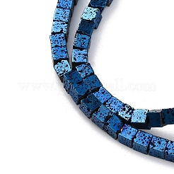 Electroplated Natural Lava Rock Beads Strands&nbsp;G-A256-B01-02G