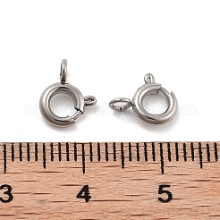Non-Tarnish 316 Stainless Steel Spring Ring Clasps&nbsp;STAS-B072-08P-02